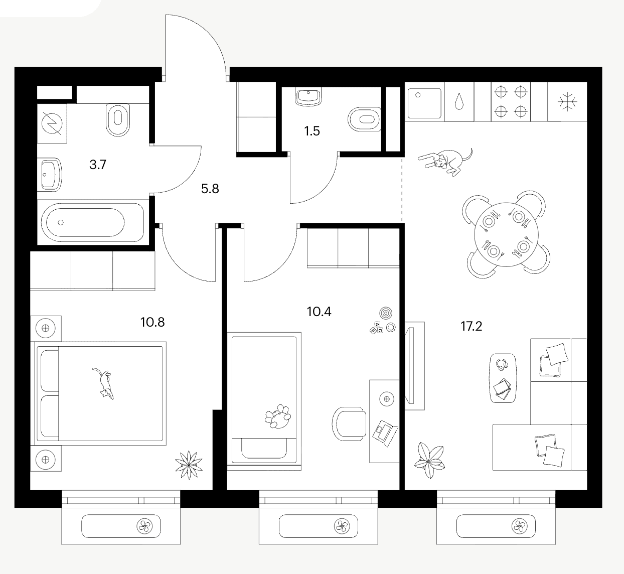 Apartment floor plan